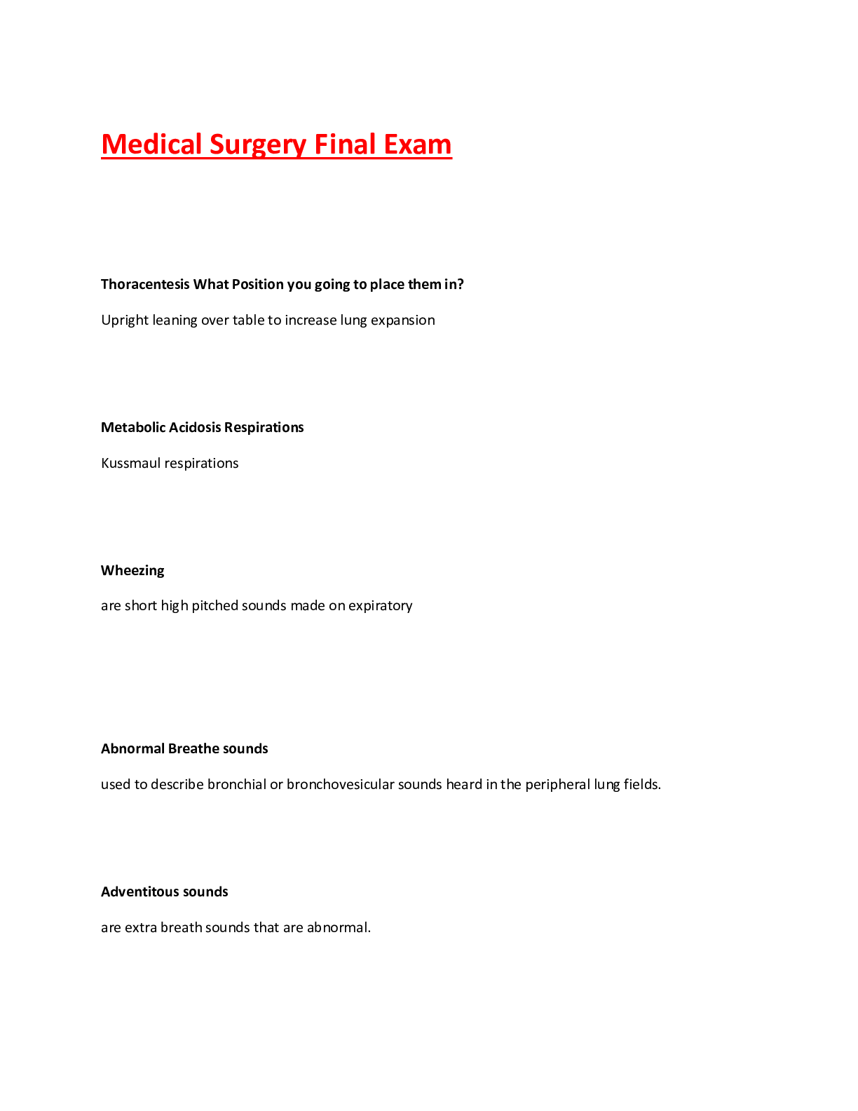 Preview image for Medical surgery